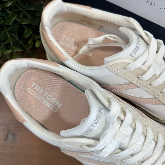 Tretorn Women's Hailey Pink Lace Up Memory Foam Sneakers Size 8 - Picture 7 of 9
